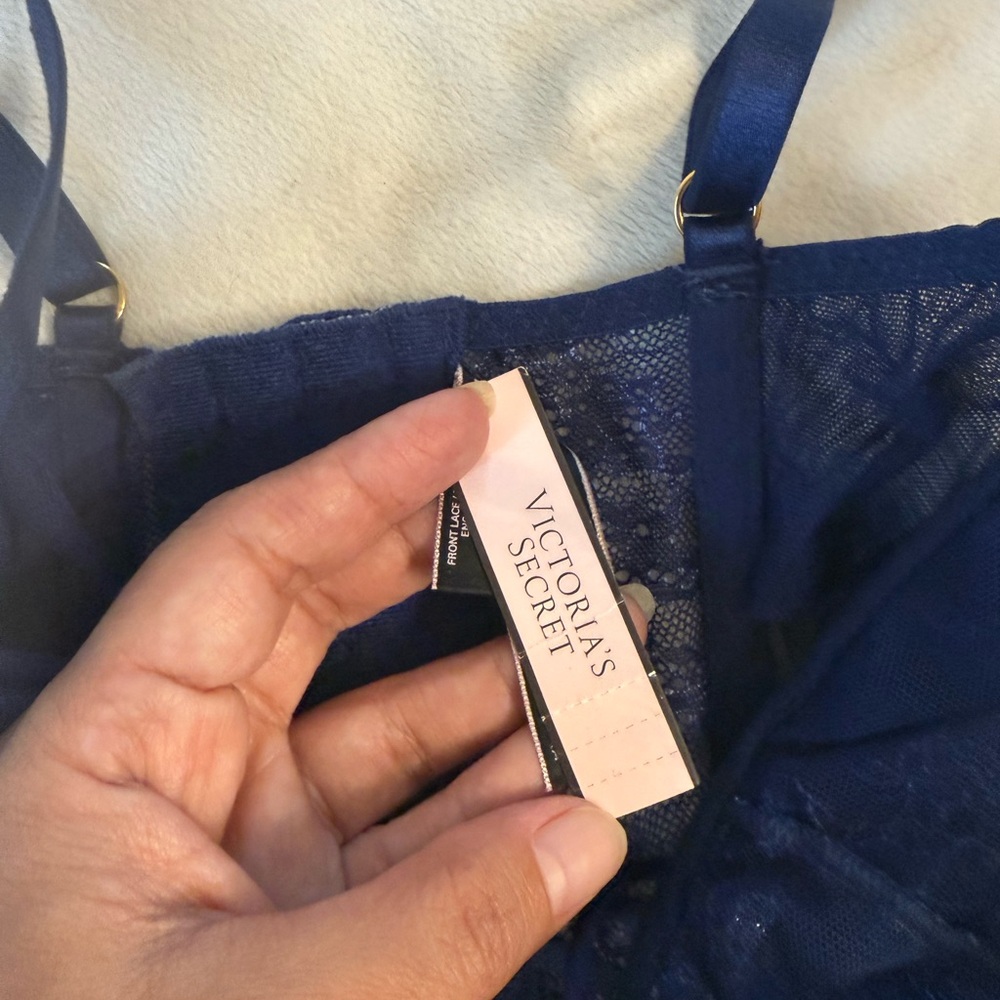 Victoria's Secret Deep Blue Lace Bra